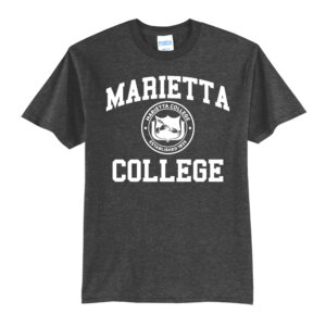 Core Blend Tee | Marietta College Faux Seal (Dark Grey)